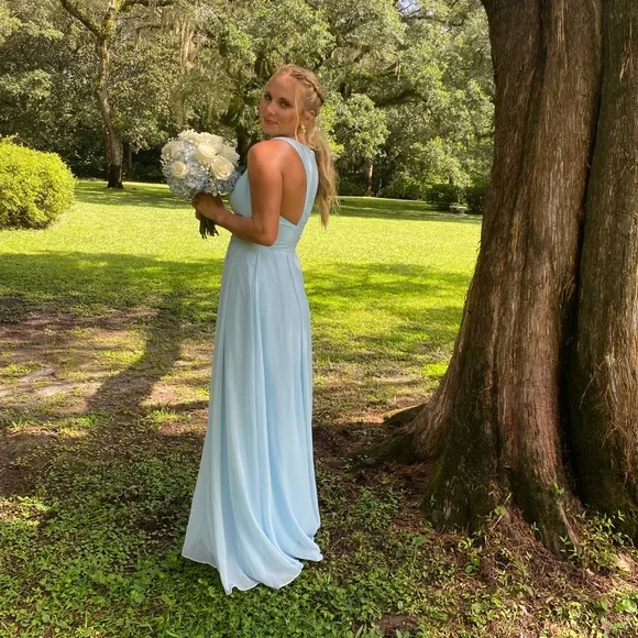 blue bridesmaid dresses sale Sale Ready-to-Ship Chiffon Bridesmaid Dress main image 0